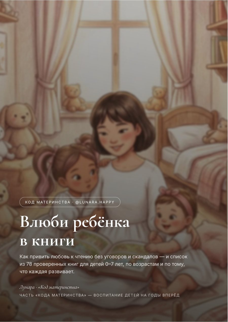 Титульная страница гайда «Влюби ребёнка в книги»